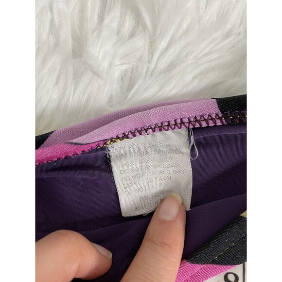 ANK One Piece Swimsuit Match Set 2 Pieces Swim Dress Purple Size M - Picture 13 of 15